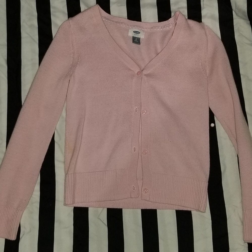 Button up sweater.